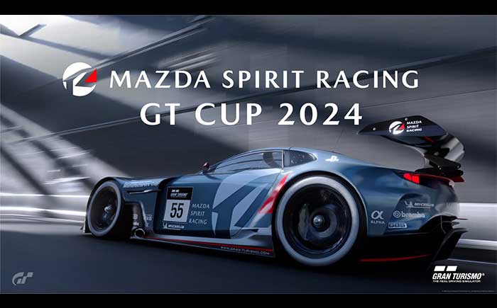 グランツーリスモ7収録車両の「MAZDA RX-VISION GT3 CONCEPT」（例）。